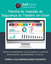 Load image into Gallery viewer, Planilha de Inspeção de Segurança do Trabalho em Excel