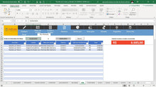 Load image into Gallery viewer, Planilha de Contas a Receber em Dashboard