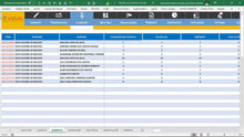 Load image into Gallery viewer, Planilha de Controle Completo de Avaliação de Desempenho em Dashboard