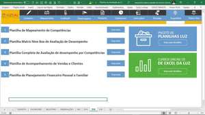 Planilha Avaliação de Desempenho por Competências em Dashboard