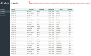 Planilha Kanban Excel Automatizada