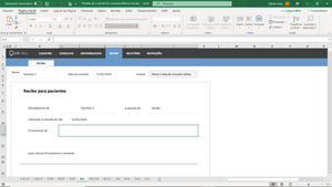 Planilha de Controle de Consultas Médicas em Excel 4.0