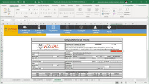 Planilha de Cálculo de Fretes Transportadora em Excel