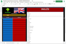Load image into Gallery viewer, Planilha Google de Estudo de Idiomas
