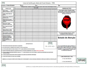 Formulário de Manutenção Preventiva de Ponte Rolante