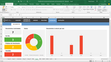 Load image into Gallery viewer, Planilha de Controle de Vencimento de Documentos em Excel 4.0
