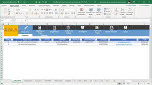 Planilha de Cálculo de Fretes Fracionados por Faixas de Cep em Excel 5.0