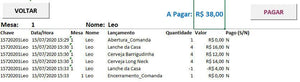 Planilha de Controle de Bar e Restaurante Simples em Excel