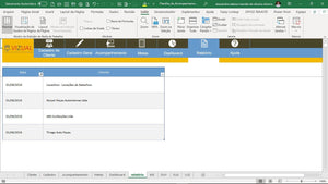 Planilha de Acompanhamento de Vendas e Clientes em Dashboard