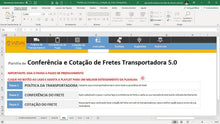 Load image into Gallery viewer, Planilha de Conferência e Cotação de Fretes Transportadora em Dashboard
