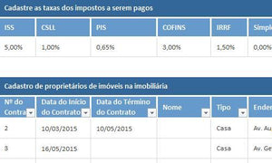 Planilha de Controle de Aluguel de Imóveis em Excel 4.0