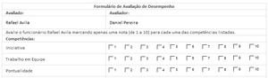Planilha Avaliação de Desempenho por Competências 4.0