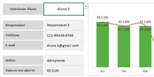 Planilha de Controle de Mensalidades Escolares em Excel 4.0
