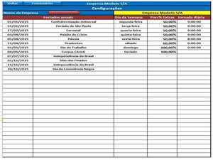 Planilha Controle do Ponto - Versão 2.6