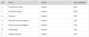 Planilha de Timesheet em Excel 4.0