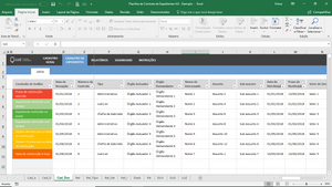 Planilha de Controle de Expedientes em Excel 4.0