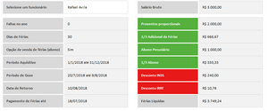 Planilha de Controle de Férias em Excel 4.0