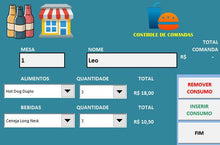 Load image into Gallery viewer, Planilha de Controle de Bar e Restaurante Premium em Excel
