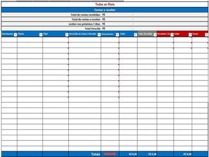 Planilha de Contas a Receber - Versão 5.0
