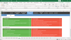 Planilha de Auto-Avaliação de Excel 4.0