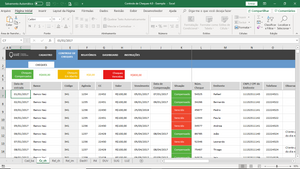 Planilha de Controle de Cheques em Excel 4.0