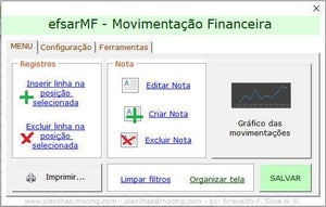 efsarMF - Movimentação Financeira