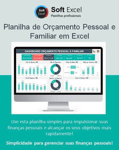 Planilha de Orçamento Pessoal e Familiar Com DashBoard em Excel