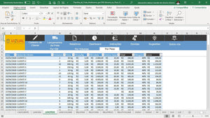 Planilha de Cálculo de Fretes Autônomo por Km Volume e Peso em Dashboard