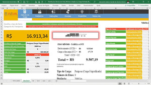 Pacote com todas as planilhas de fretes transportadora em Excel