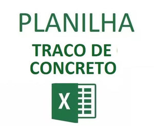 Planilha de Cálculo de Traço de Concreto - Método ABCP em EXCEL