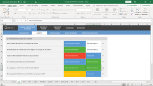 Planilha das 5 Forças Competitivas de Porter em Excel 4.0