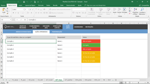 Planilha Ciclo PDCA em Excel 4.0