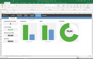 Planilha de Conciliação Bancária em Excel 4.0