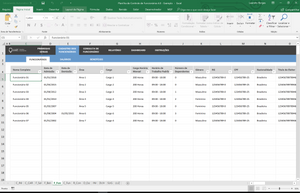 Planilha de Cadastro e Controle de Funcionários em Excel 4.0