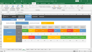 Planilha de Avaliação de Fornecedores em Excel 4.0