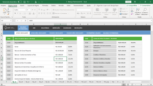 Planilha de Balanço Patrimonial em Excel 4.0