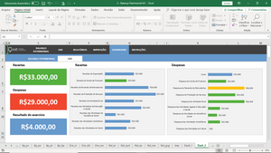 Planilha de Balanço Patrimonial em Excel 4.0