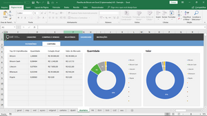 Planilha de Bitcoin (Criptomoedas) em Excel 4.0