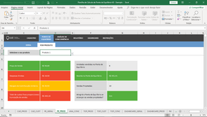 Planilha de Cálculo de Ponto de Equilíbrio em Excel 4.0