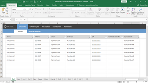 Planilha de Cálculo de Trabalho Intermitente em Excel 4.0