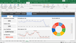 Planilha de Cálculo de Trabalho Intermitente em Excel 4.0