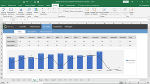 Planilha de Cálculo de Trabalho Intermitente em Excel 4.0