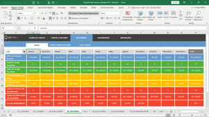 Planilha de Contas a Receber em Excel 4.0