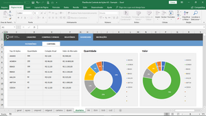 Planilha de Controle de Ações para Investidores em Excel 4.0