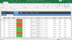 Planilha de Controle de Aluguel de Imóveis em Excel 4.0