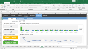 Planilha de Controle de Aluguel de Imóveis em Excel 4.0