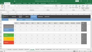 Planilha de Controle de Arquivo Morto em Excel 4.0