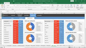 Planilha de Controle de Combustível em Excel 4.0