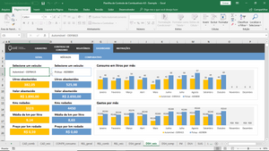 Planilha de Controle de Combustível em Excel 4.0