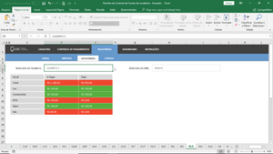 Planilha de Controle de Contas de Locatários em Excel 4.0